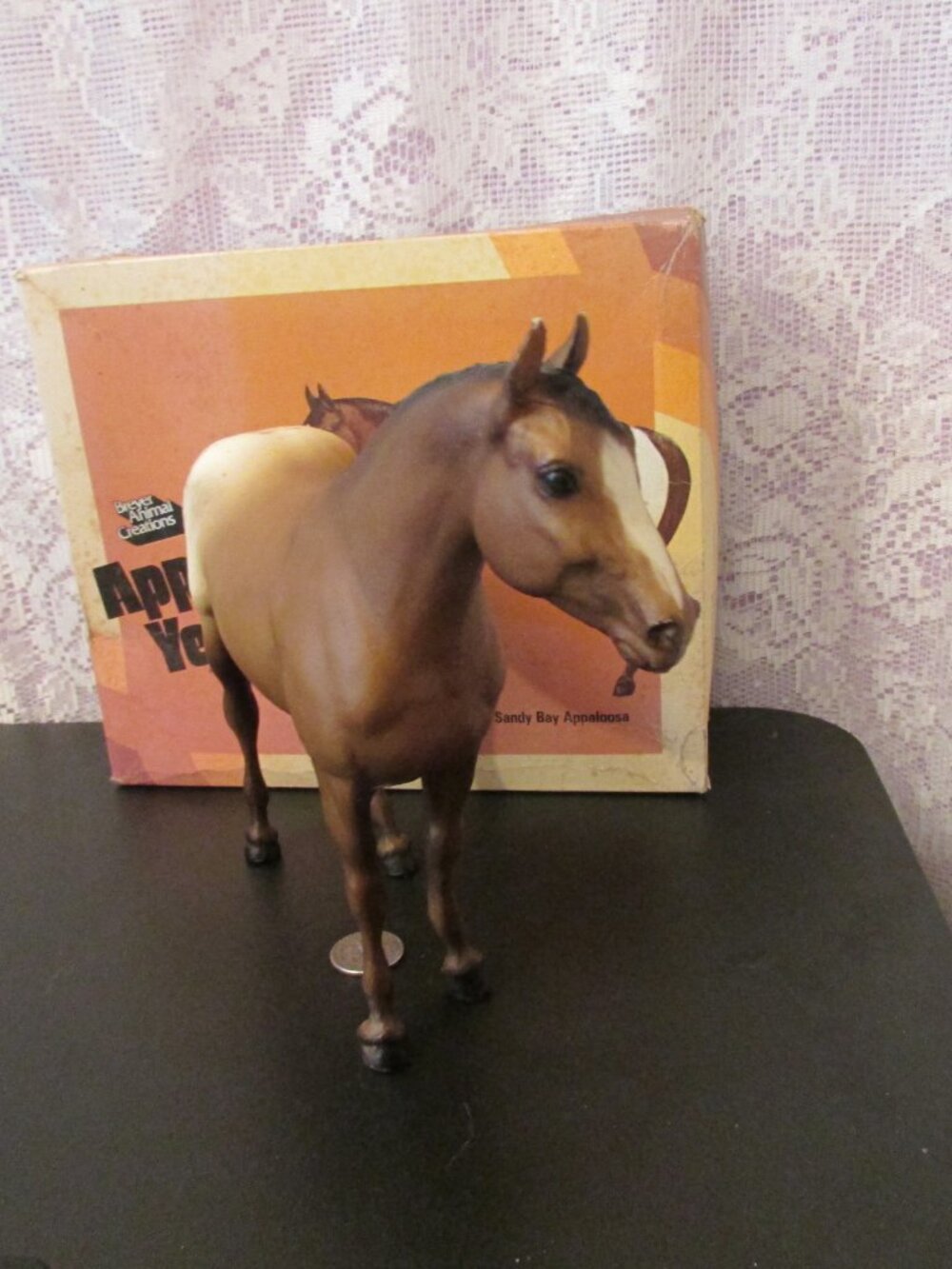 Breyer Vintage Sandy Bay Appaloosa Quarter Horse Yearling #103 1971-1988 w/box - Picture 11 of 16